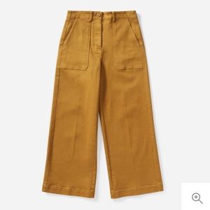 Everlane wide leg cropped utility pant SZ 0